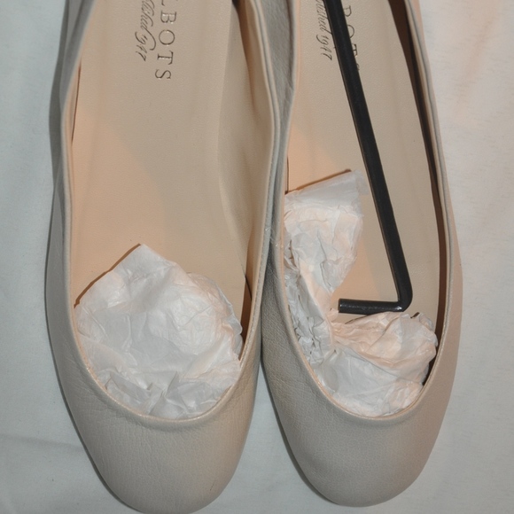 Talbots Shoes - Talbots Women's Ballerina-Toed Flats, Beige